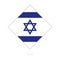 Flag of Israel participant of the Europe football competition.