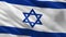 Flag of Israel seamless loop