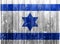 Flag of Israel on a textured background. Concept collage