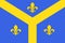 Flag of Issoudun in Indre of Centre-Val de Loire, France