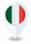 Flag of Italy, location icon for Multipurpose