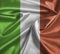 Flag Italy, silk background color population motion