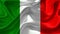 Flag of italy waving animation