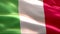 Flag of Italy waving in the wind. 4K High Resolution Full HD. Looping Video of International Flag of Italy.