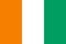 Flag of Ivory Coast. Flag of Republic of Cote d`Ivoire