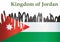 Flag of Jordan, Hashemite Kingdom of Jordan. vector illustration