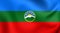 Flag of Karachay-Cherkess Republic, Russia.
