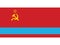 Flag of the Kazakh Soviet Socialist Republic