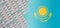 Flag of the Kazakhstan with tablets. Pharmacology, developments in the field of pharmaceuticals, medicines, antibiotics,