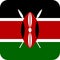 Flag Kenya Africa illustration vector eps