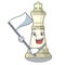 With flag king chess in the cartoon shape