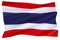 The flag of the Kingdom of Thailand