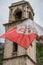 Flag of Kotor and Cathedral of St Tryphon