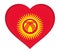 Flag of Kyrgyzstan Heart.