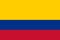 flag of Latin Americans Colombians. flag representing ethnic group or culture, regional authorities. no flagpole. Plane layout,