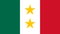 flag of Latin Americans Tejanos. flag representing ethnic group or culture, regional authorities. no flagpole. Plane layout,