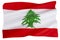 The flag of Lebanon