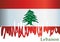 Flag of Lebanon, Lebanese Republic, vector illustration.