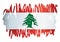 Flag of Lebanon, Lebanese Republic, vector illustration.