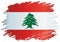 Flag of Lebanon, Lebanese Republic, vector illustration.