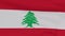 flag Lebanon patriotism national freedom, seamless loop