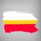 Flag of  Lesser Poland  from brush strokes. Flag of Lesser Poland Voivodeship on transparent background for your web site design,