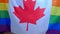 Flag lgbt community country canada