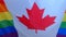Flag lgbt community country canada