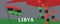 Flag of Libya with raised fists. National day or Independence day design for Libyan celebration.