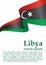 Flag of Libya, State of Libya. Template for award design, an official document with the flag of Libya.
