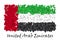 Flag Love United Arab Emirates. Flag Heart Glossy. With love from United Arab Emirates. Made in United Arab Emirates