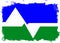 Flag of Loveland City Colorado With Grunge