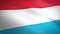 Flag of Luxembourg. Waving flag with highly detailed fabric texture seamless loopable video. Seamless loop with highly