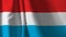 Flag of the Luxembourg waving in the wind. Background. A series of `Flags of the world.`