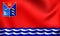 Flag of Magadan Oblast, Russia.