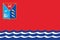 Flag of the Magadan region. Russia