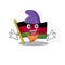 Flag malawi mascot cartoon style as an Elf