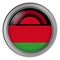 Flag of Malawi round as a button