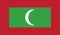 Flag of maldives icon illustration