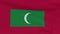 flag Maldives patriotism national freedom, seamless loop