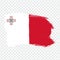 Flag Malta from brush strokes.  Flag  Malta transparent background for your web site design, logo, app, UI.