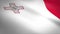 Flag of Malta. Waving flag with highly detailed fabric texture seamless loopable video. Seamless loop with highly