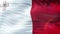 Flag of Malta waving on sun. Seamless loop with highly detailed fabric