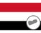 Flag and map o Yemen