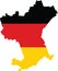 Flag map of SALZGITTER, GERMANY