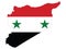 Flag Map of Syria