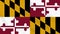 Flag of Maryland State USA waving, ideal for background