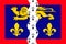 Flag of Mayenne in Pays de la Loire is a Region of France