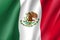 Flag Mexico realistic icon