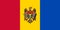 Flag of Moldova in official rate and colors vector - reverse side